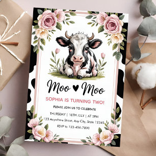 Miss Onederful Pink Balloon First Birthday Photo I Invitation