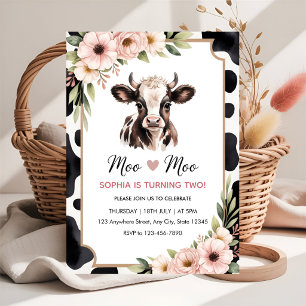 Miss Onederful Pink Balloon First Birthday Photo I Invitation