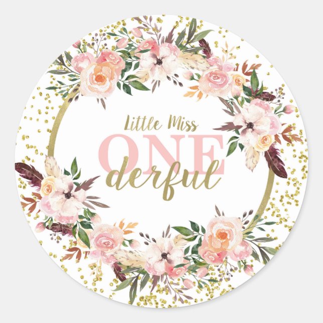 Miss ONEderful Sticker (Front)