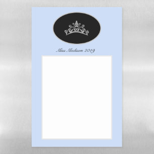 Miss Pageant Crown Dry Erase Sheet Custom Name