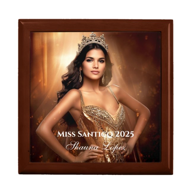 Miss Pageant Personal Name Jewerly Box (Front)