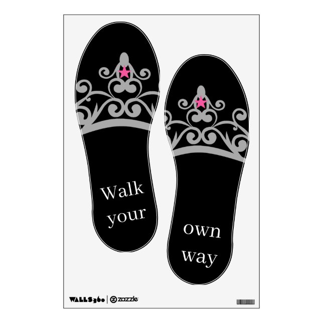 Miss Pageant USA Crown Wall Decals-Sandals Decal (Front)