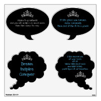 Miss Pageant USA Silver Crown Wall Decal Call Outs
