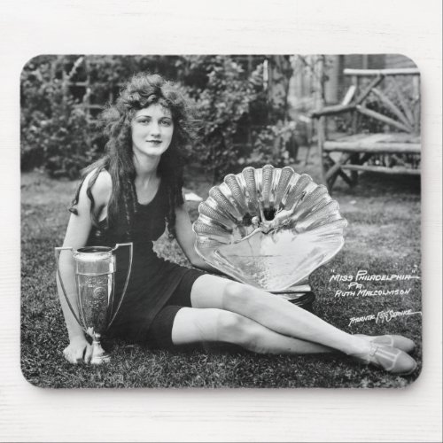 Miss Philadelphia early 1900s Mouse Pad