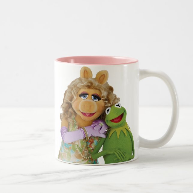 Miss Piggy and Kermit Two-Tone Coffee Mug (Right)