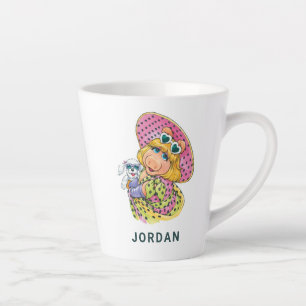Miss Piggy Holding Puppy Latte Mug