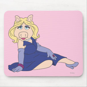 Miss Piggy in Purple Dress Mouse Pad