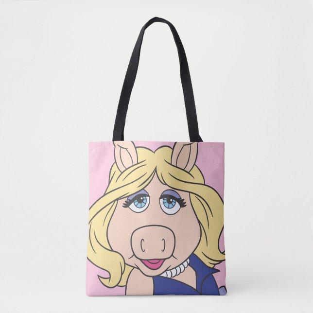 Miss Piggy in Purple Dress Tote Bag (Front)