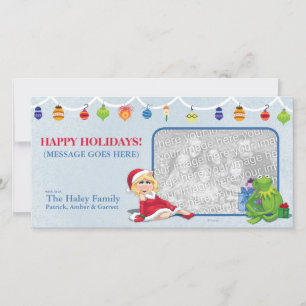 Miss Piggy & Kermit Holiday Photo Card