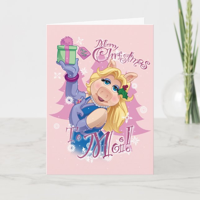Miss Piggy | Merry Christmas to Moi! Holiday Card (Front)