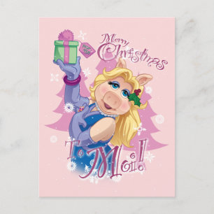 Miss Piggy Merry Christmas to Moi! Holiday Postcard