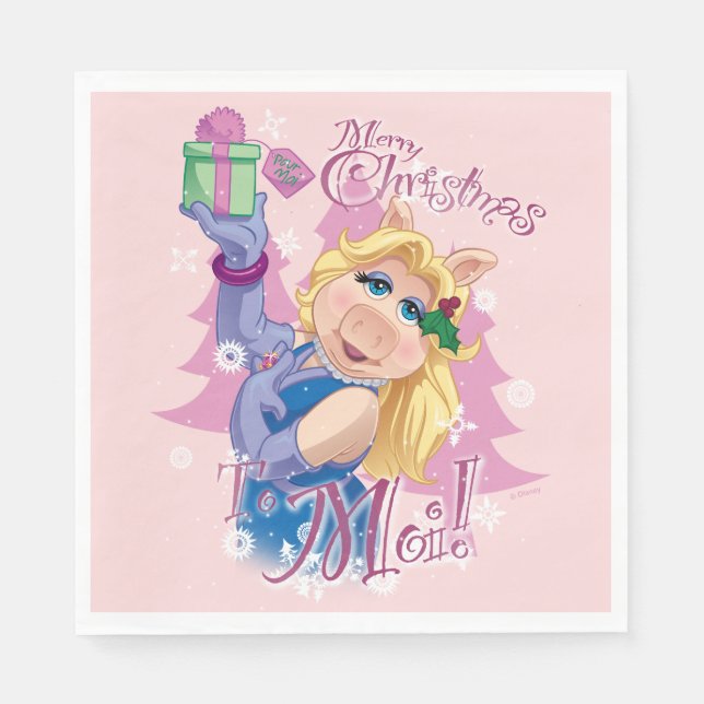 Miss Piggy | Merry Christmas to Moi! Napkins (Front)