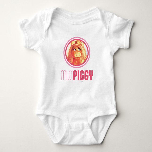 Miss Piggy Model Baby Bodysuit (Front)
