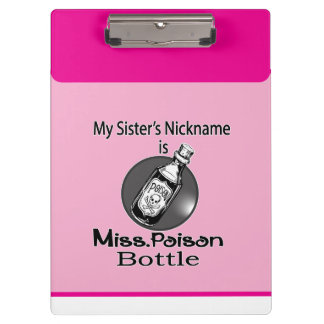 Miss. Poison Bottle By Chennai Indipup Clipboard