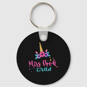 Miss Pre-k Grad Preschool Graduation Girls Kids  Keychain
