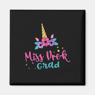 Miss Pre-k Grad Preschool Graduation Girls Kids Magnet