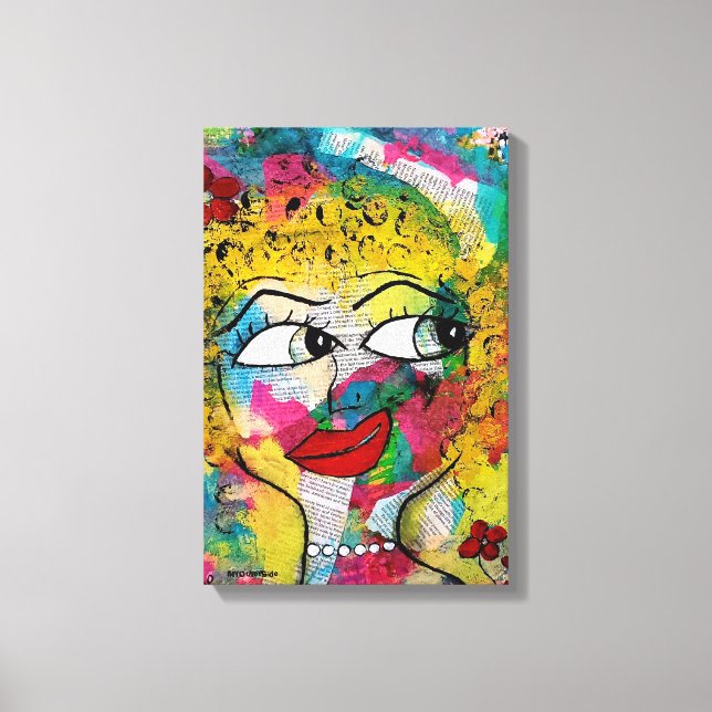 Miss Print Canvas Print (Front)