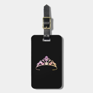 Miss Rodeo America style Lilac Tiara Luggage Tag
