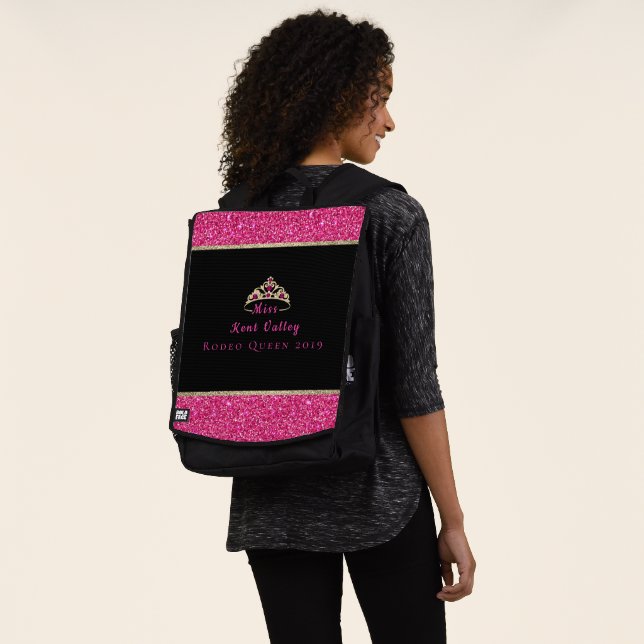 Miss Rodeo Crown Custom Name Backpack (Worn)