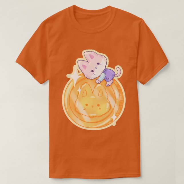 Miss Salarycat - Gold Cat Lover T-Shirt (Design Front)
