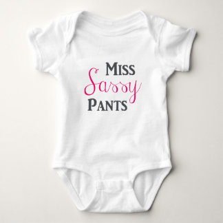 Miss Sassy Pants Baby Bodysuit