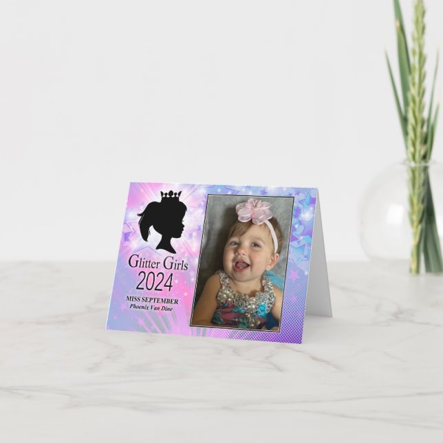Miss September 2024 Folded Thank You Card (Front)