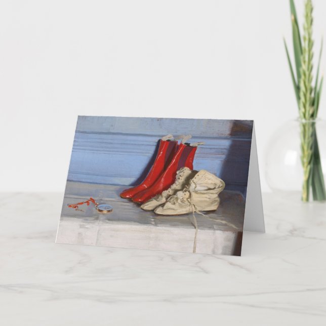 Miss Simpson’s Boots | William Nicholson Card (Front)