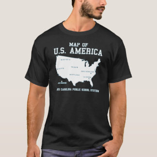 Miss South Carolina Map of US America T-Shirt