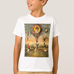Miss Stena Flying Trapese Vintage Circus Poster T-Shirt