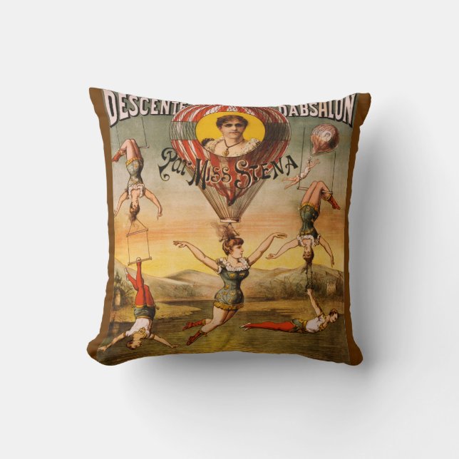 Miss Stena Throw Pillow (Front)