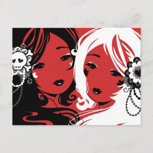 Miss Sugar & Miss Cyanide Postcard
