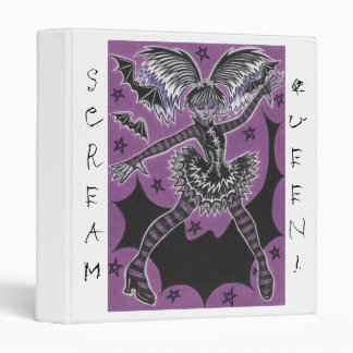 Miss Teen Halloween binder white