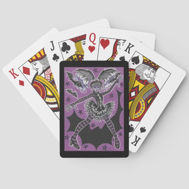 Miss Teen Halloween playing cards (Back)