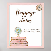 Miss to Mrs Bridal Shower Baggage claim Sign