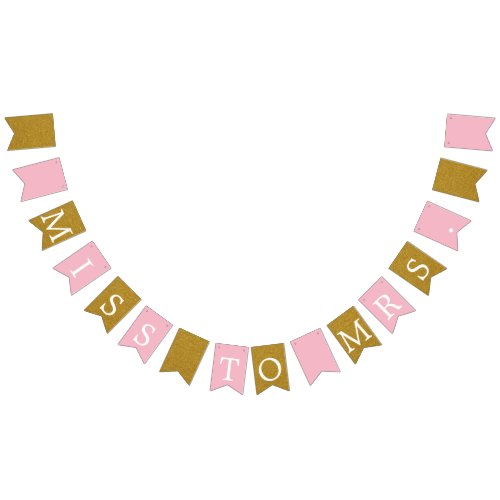 Miss to Mrs Bridal Shower Banner Bunting