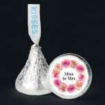 Miss to Mrs Bridal Shower Bright Floral Hershey®'s Kisses®<br><div class="desc">These stunning stickers feature a bright floral design that will instantly elevate your bridal shower decor. These stickers can be used to decorate favor boxes,  party favors,  invitations,  thank you cards,  and more.</div>