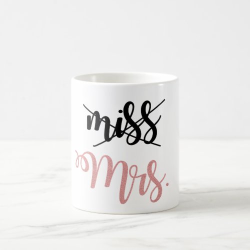 Miss to Mrs Bridal Shower coffee mug - Miss to Mrs coffee mug makes a perfect bridal shower gift.