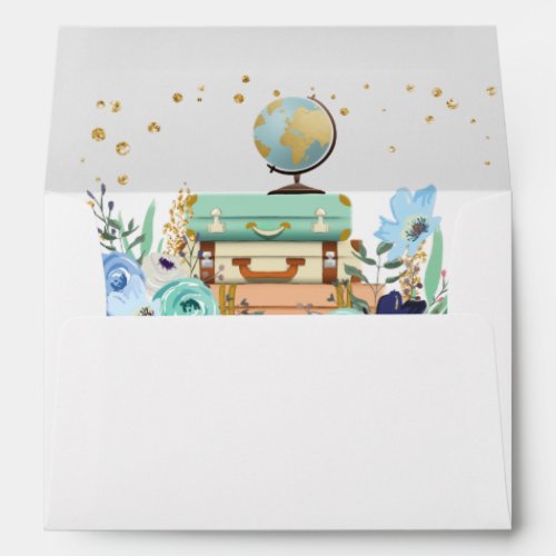 Miss to Mrs Bridal shower Envelope Travel Floral