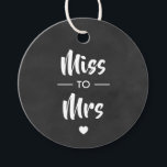 Miss to Mrs Bridal Shower Gift Tag, Chalkboard Favor Tags<br><div class="desc">These are the perfect little gift tags. You can customize front and back text.</div>