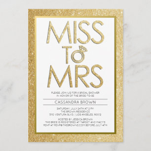 Miss to Mrs - Bridal Shower Invitation