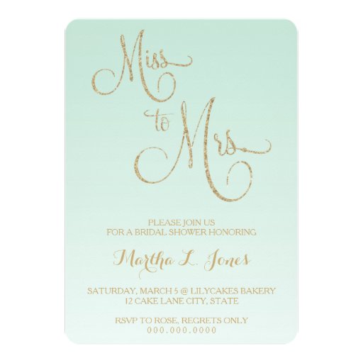 Miss To Mrs Bridal Shower Invitations 8