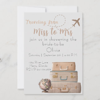 Miss to Mrs Bridal Shower Invite