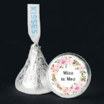 Miss to Mrs Bridal Shower Watercolor Pink Flora Hershey®'s Kisses®<br><div class="desc">"Infuse your bridal shower with floral beauty using these exquisite stickers. With a vibrant floral design,  these stickers are a versatile addition to your decor,  perfect for enhancing favor boxes,  invitations,  thank you cards,  and more. Elevate every detail with these captivating adornments."</div>