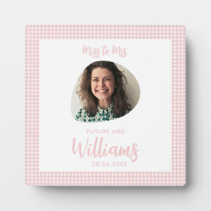 Miss to Mrs Bride Future Mrs Boho Bridal Shower Plaque
