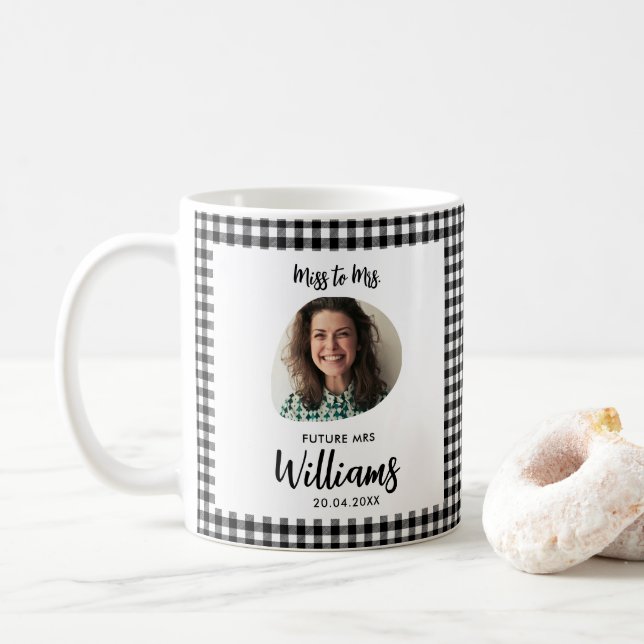 Miss to Mrs Future Mrs Modern Boho Coffee Mug (With Donut)