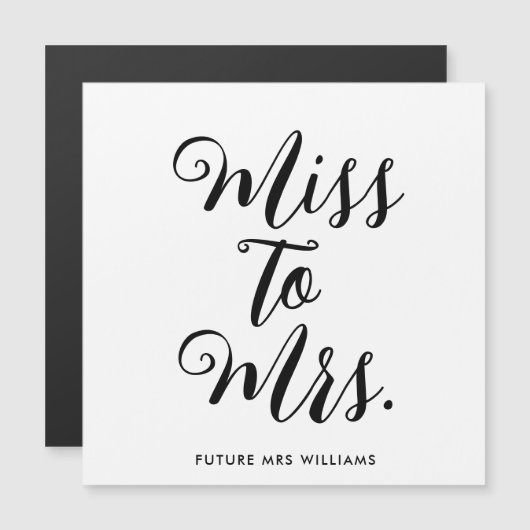 Miss to Mrs Modern Bridal Shower Bachelorette (Front/Back)