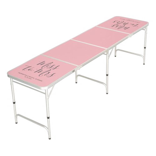 Miss to Mrs Modern Chic Boho Theme Bridal Shower  Beer Pong Table