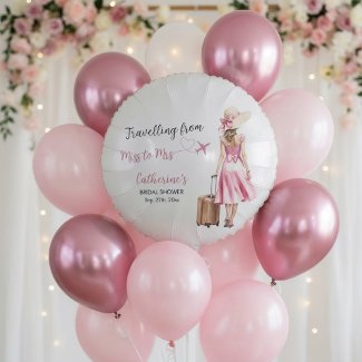Miss To Mrs Travel Pink Bow Dress Bridal Shower