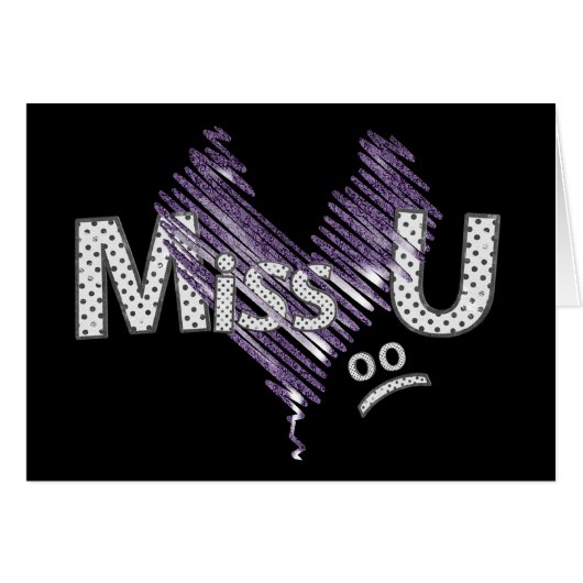 Miss U Cards (Front Horizontal)