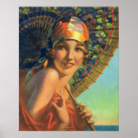 Miss Universe - Edward Mason Eggleston Poster<br><div class="desc">Edward Mason Eggleston was an American painter who specialized in calendar portraits of women,  fashionable and fantastic. He was also a well known commercial illustrator doing work for companies such as the Fisk Tire Company,  the Pennsylvania Railroad,  and the Great Lakes Exposition.</div>